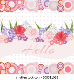 Abstract flower background with place for your text