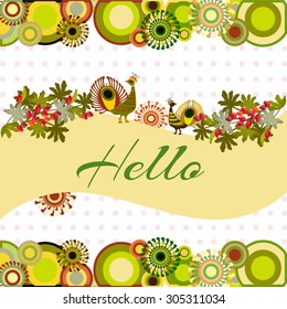 Abstract flower background with place for your text