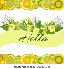 Abstract flower background with place for your text