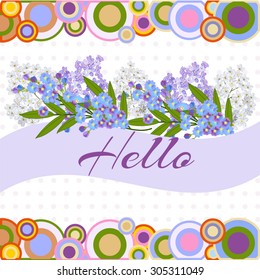 Abstract flower background with place for your text