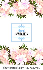 Abstract flower background with place for your text