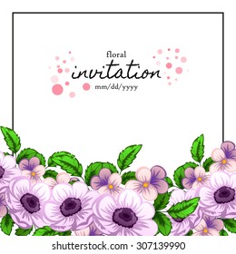 Abstract flower background with place for your text