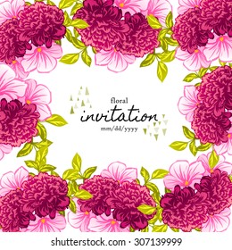 Abstract flower background with place for your text