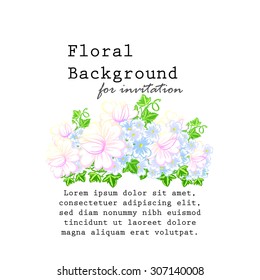 Abstract flower background with place for your text