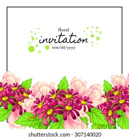 Abstract flower background with place for your text
