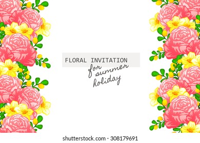 Abstract flower background with place for your text