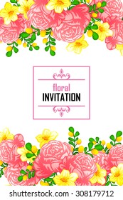 Abstract flower background with place for your text