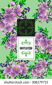 Abstract flower background with place for your text