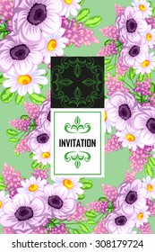 Abstract flower background with place for your text