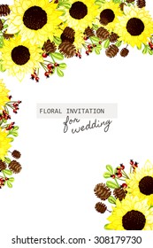 Abstract flower background with place for your text