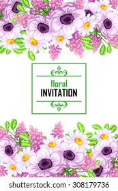 Abstract flower background with place for your text