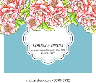 Abstract flower background with place for your text