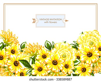 Abstract flower background with place for your text