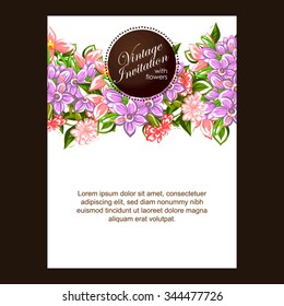 Abstract flower background with place for your text