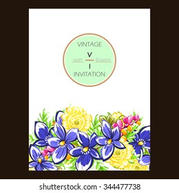 Abstract flower background with place for your text