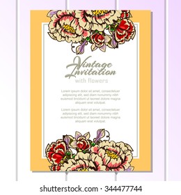 Abstract flower background with place for your text