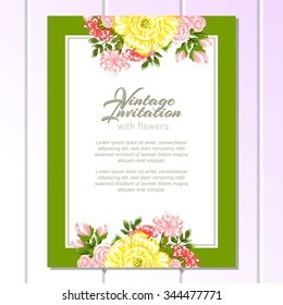Abstract flower background with place for your text