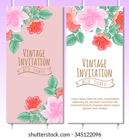 Abstract flower background with place for your text