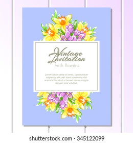 Abstract flower background with place for your text