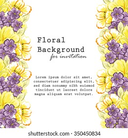 Abstract flower background with place for your text