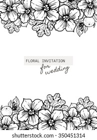 Abstract flower background with place for your text