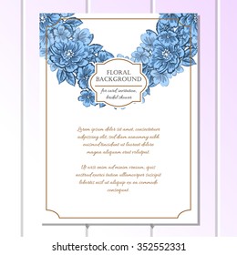 Abstract flower background with place for your text