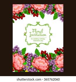 Abstract flower background with place for your text