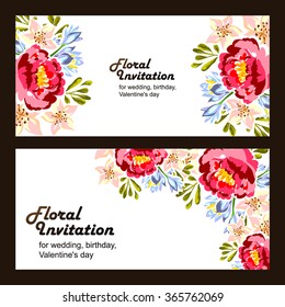 Abstract flower background with place for your text