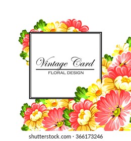 Abstract flower background with place for your text