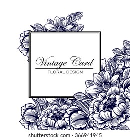 Abstract flower background with place for your text