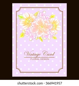 Abstract flower background with place for your text
