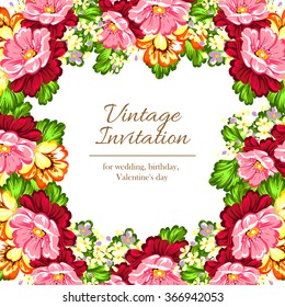 Abstract flower background with place for your text