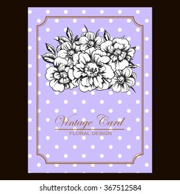 Abstract flower background with place for your text