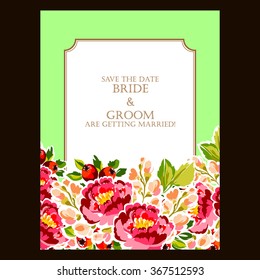 Abstract flower background with place for your text