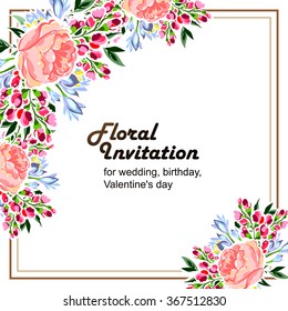 Abstract flower background with place for your text