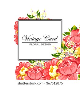 Abstract flower background with place for your text