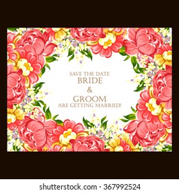 Abstract flower background with place for your text