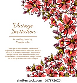 Abstract flower background with place for your text