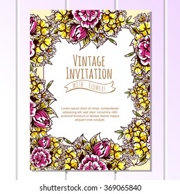 Abstract flower background with place for your text