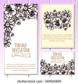 Abstract flower background with place for your text
