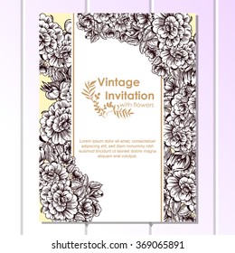 Abstract flower background with place for your text