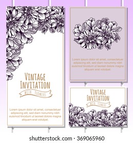 Abstract flower background with place for your text