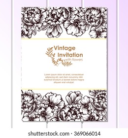 Abstract flower background with place for your text