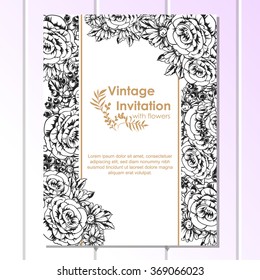 Abstract flower background with place for your text