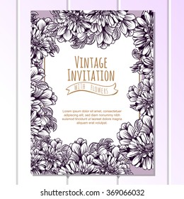 Abstract flower background with place for your text