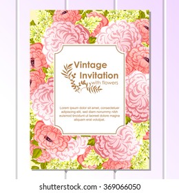Abstract flower background with place for your text