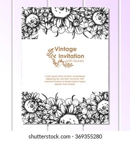 Abstract flower background with place for your text