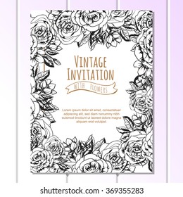 Abstract flower background with place for your text