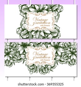 Abstract flower background with place for your text