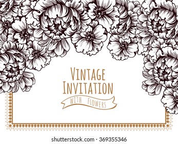 Abstract flower background with place for your text
